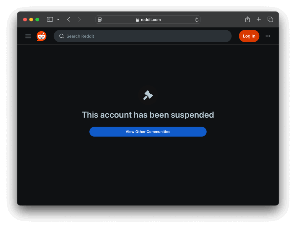 shadowbanned account example shadowbanned account example