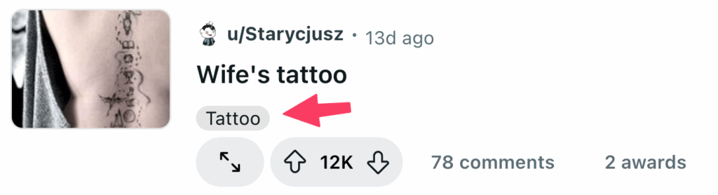 a post flair a post flair