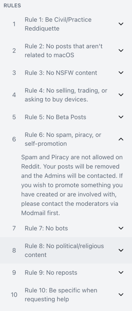 subreddit rules subreddit rules