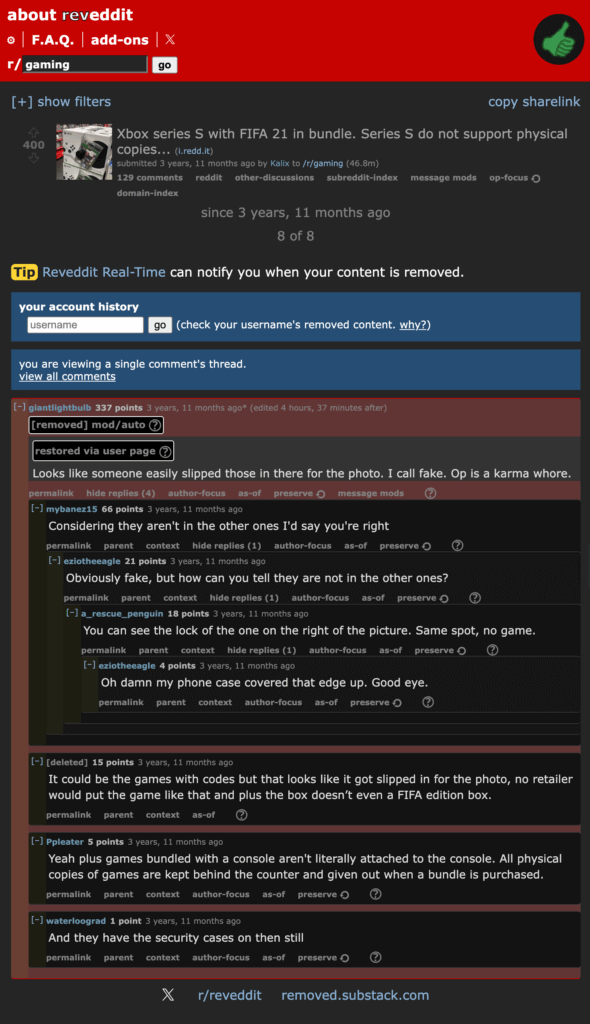 using reveddit using reveddit
