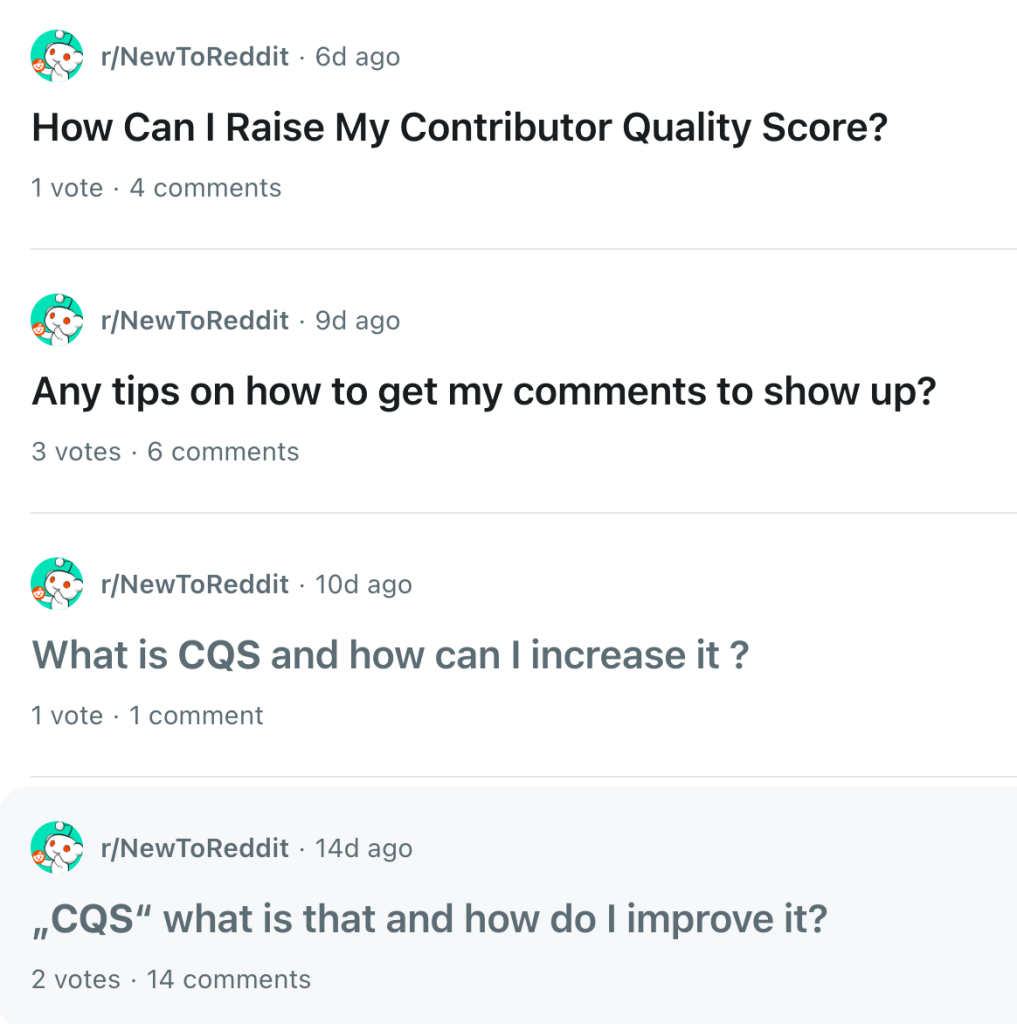 people asking about cqs people asking about cqs